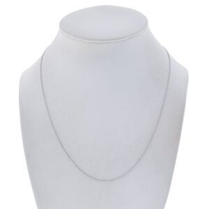 Vintage Indonesia IBB Sterling Silver 925 1.2mm Chain Link Necklace 18"